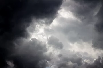 Crédence de cuisine en verre imprimé Orage Nuages sombres - Grosse tempête