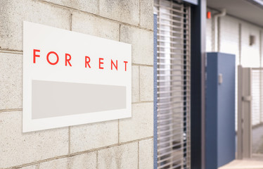 Rent Real Estate Sign in Front of house