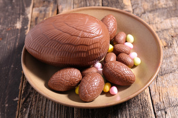 easter chocolate background