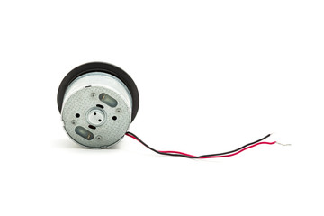  small electric engine isolated on white