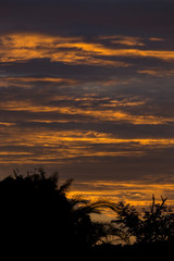 sunset sky dramatic background, colorful twilight sky