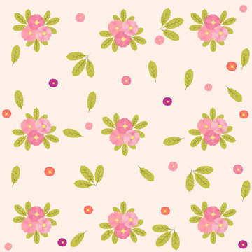 Spring Flower Background with Peonies 