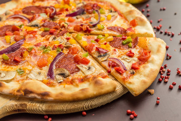 Homemade  Pizza with Pepperoni 