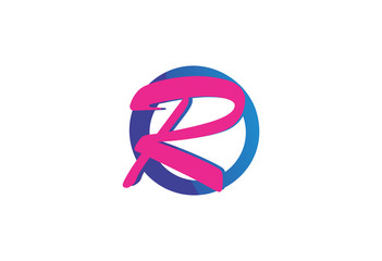 Letter R design logo