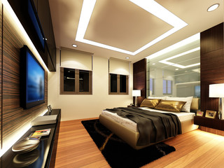 3d rendering of interior bedroom