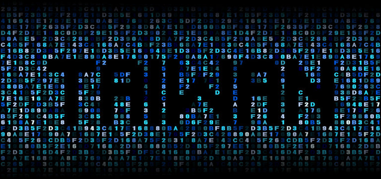 Taiwan text on hex code illustration