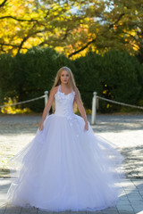 Fototapeta na wymiar Sensual blonde bride