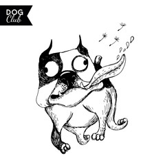 Vector funny dogs characters