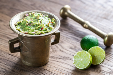 Bowl of guacamole