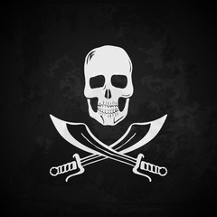 Pirate flag vector illustration