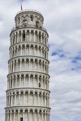 View of Leaning tower and the Basilica, Piazza dei miracoli, Pis