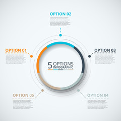Vector infographic design template.