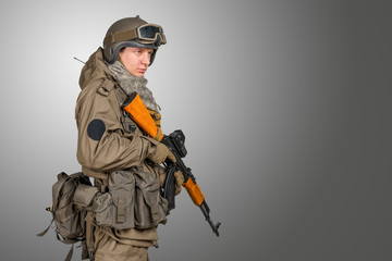 Russian special forces soldier