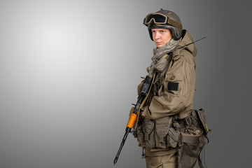Russian special forces soldier