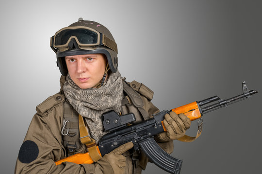 Russian special forces soldier