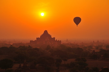 Old Pagodas in Bagan, Myanmar at Sunrise View Point