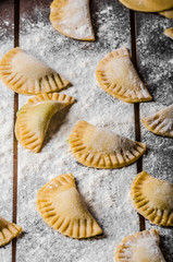 Preparing homemade tortellini