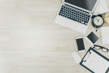 Mix of office supplies and gadgets