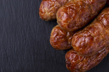 the fried sausage