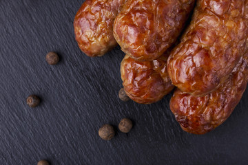the fried sausage