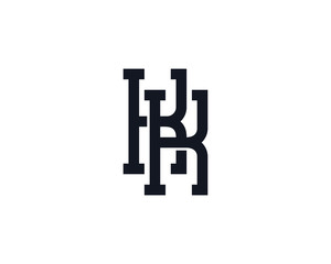K Monogram Letter Logo