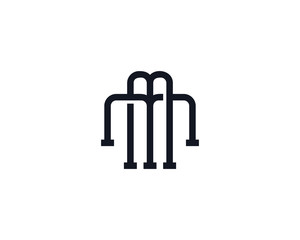 M Monogram Letter Logo