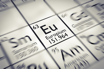 Focus on rare earth Europium Chemical element