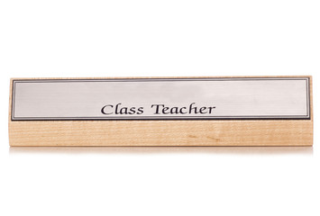 Class teacher desk name plate