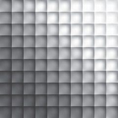 Grey squares background, pattern rhombs, mesh gradient wallpaper, transition from light to dark, vector design background