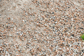 heap of rubble for background
