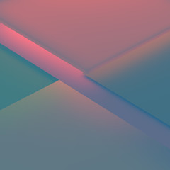 Geometric shapes with soft vibrant colors. Background for compositions or interface, UI design, book cover, album cover, interface design, apps.