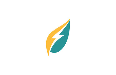 leaf electric icon logo