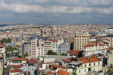 Fototapeta na wymiar Istanbul Bosporus Türkei Häusermeer VI