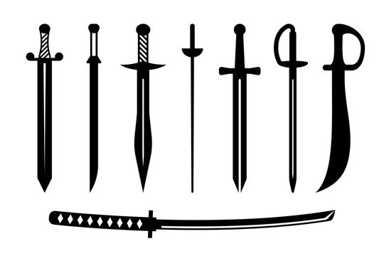 Vector sword ancient weapon design