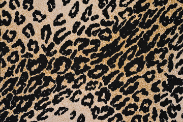 texture of print fabric striped leopard