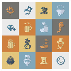Saint Patricks Day Icon Set