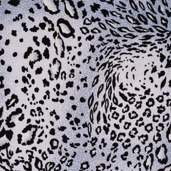 texture of print fabric striped leopard