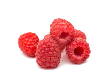 Sweet raspberry isolated