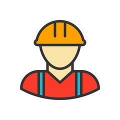 Worker Outline Icon