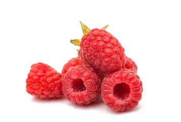 Sweet raspberry isolated