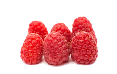 Sweet raspberry isolated