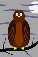 owl on a branch