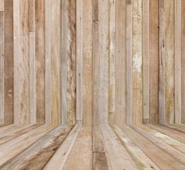 Old wooden wall and floor