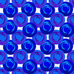 Abstract pattern of purple blue circles