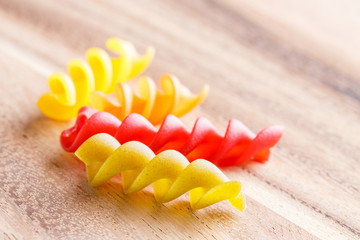 Gluten free corn and vegetable pasta spirals macaroni