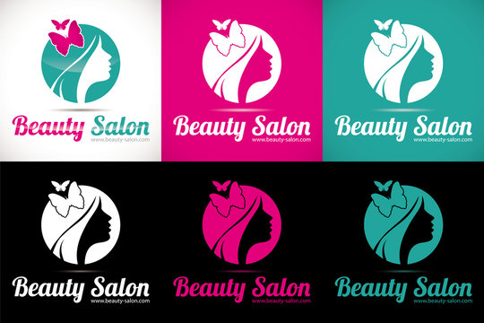 logo salon beaut&eacute; coiffure esth&eacute;tique