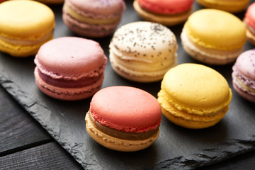 French delicious dessert macaroons