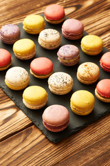 French delicious dessert macaroons