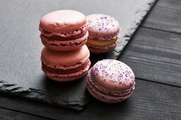 French delicious dessert macaroons