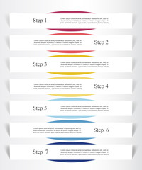 Vector lines arrows infographic.